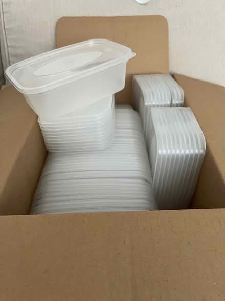 Photo of free 40 plastic take away containers (Hucknall) #1