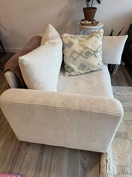 Photo of free Upholstered Corduroy Armchair (Brooklyn) #3