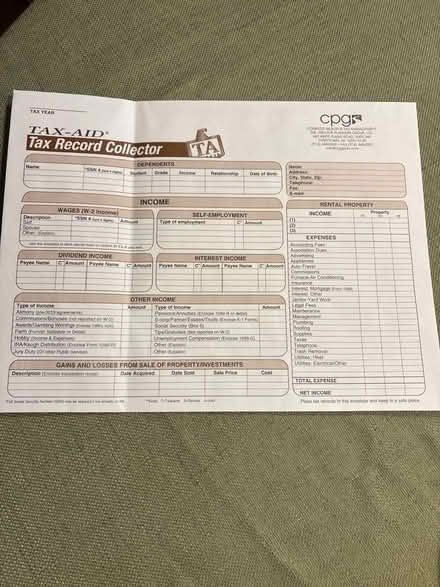 Photo of free Tax record collector envelope (Ossining) #1