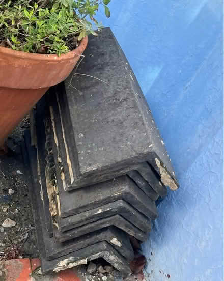 Photo of free 8 black Roofing Ridge tiles (SE25) #1