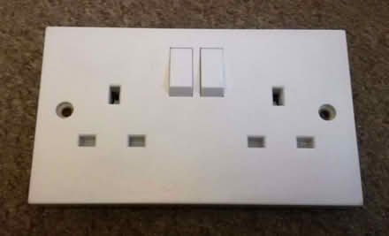 Photo of free 2-gang switched wall plug socket (Westhoughton BL5) #1