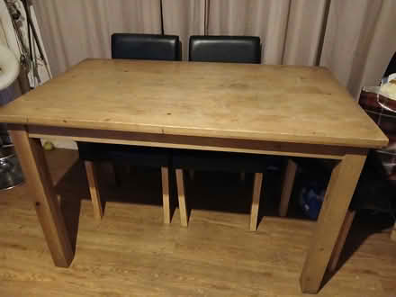 Photo of free Dinner table & 2 chairs (Chiswick) #1