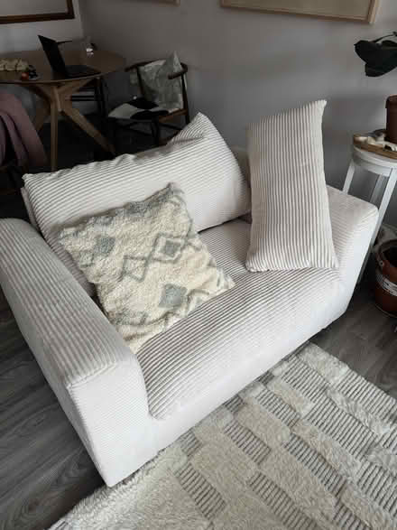 Photo of free Upholstered Corduroy Armchair (Brooklyn) #2