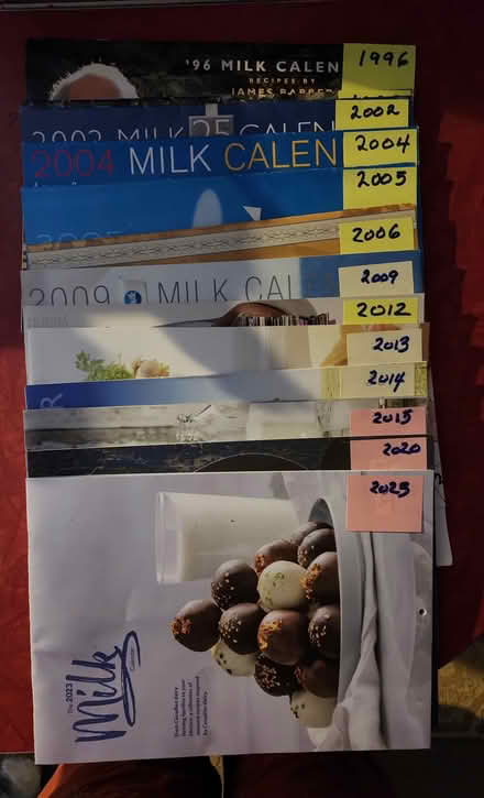 Photo of free 12 Milk calendars from past years (Wellington Village) #1