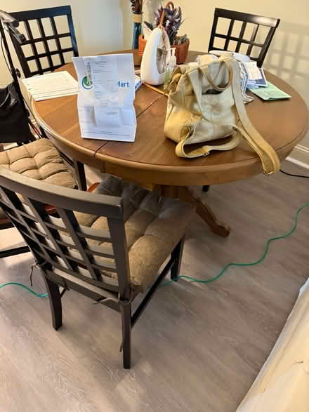 Photo of free Wood Table and Chairs (Fairfield Woods) #1