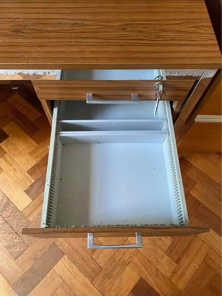 Photo of free Retro Sturdy fitted desk with key (Bracknell) #2