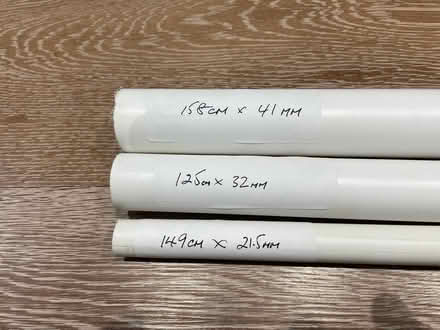 Photo of free White plastic pipe offcuts, various Diameter/Lengths (Hellesdon NR6) #2