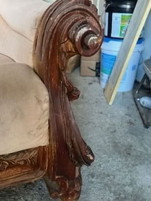 Photo of free Handcarved Sofa (Ithaca west hill) #4