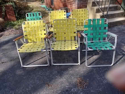 Photo of free Lawn Chairs (6) (Frederick, near Hood College) #1