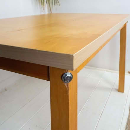 Photo of free Kitchen / dining table beech effect 120 x 80 cms (World's End RH15) #3