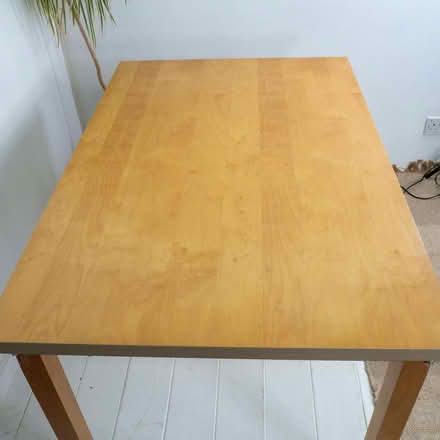 Photo of free Kitchen / dining table beech effect 120 x 80 cms (World's End RH15) #2