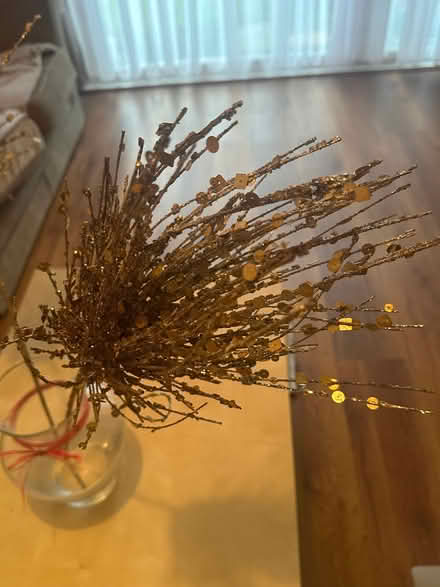 Photo of free Decorative gold sequin branches (Abbey Wood SE2) #1