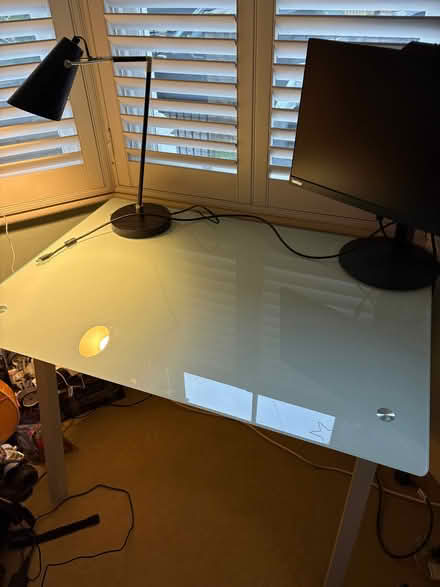 Photo of free Glass top desk (Kingston Gate KT2) #1