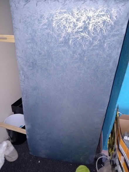 Photo of free Double bed head board. Duck egg blue. (Dudley Hill BD4) #1