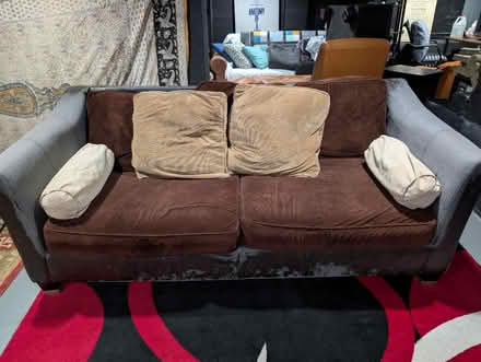 Photo of free Couch/sofa with storage ottoman (Brentwood) #1