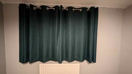 Photo of free Pair of teal curtains (North Tonbridge TN10) #1