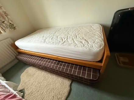 Photo of free Single bed with pull out second bed and mattresses (Merrow GU1) #2