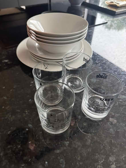 Photo of free Plates, bowls & shot glasses (Lindfield RH16) #1