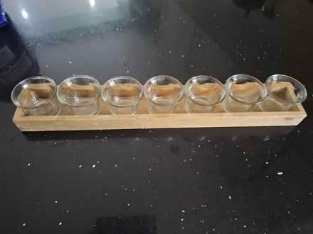 Photo of free Tea light holder wood and glass (Bromley common) #1