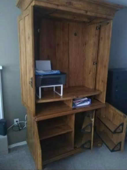 Photo of free Tall solid wood cupboard (East Vancouver) #3