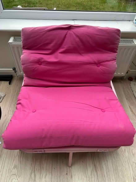 Photo of free Pink Metal Chair / Recliner / Bed (Cotteridge B30) #2