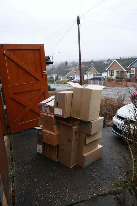 Photo of free Assorted sized cardboard boxes suitable for packing up and m (Arnold NG5) #2