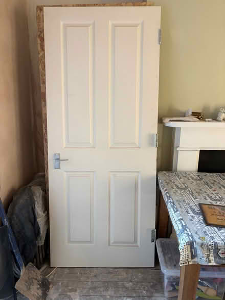 Photo of free Solid wood 4 panel doors (x2) / dims 1980 x 860 x 45 mm. (Royal Leamington Spa CV32) #1