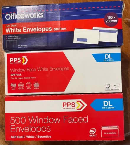 Photo of free Window Faced Envelopes (South Morang) #1