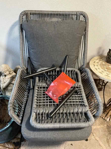 Photo of free Out door chair with stool (Chilwell NG9) #1