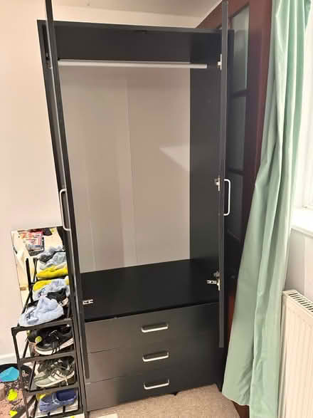 Photo of free Black Wayfair wardrobe (Hazeleigh CM3) #2