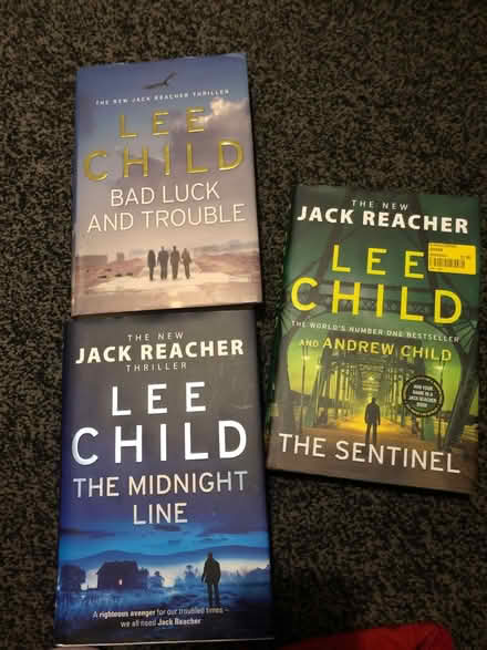 Photo of free Lee Child Books Hard Back (Spondon Derby) #1