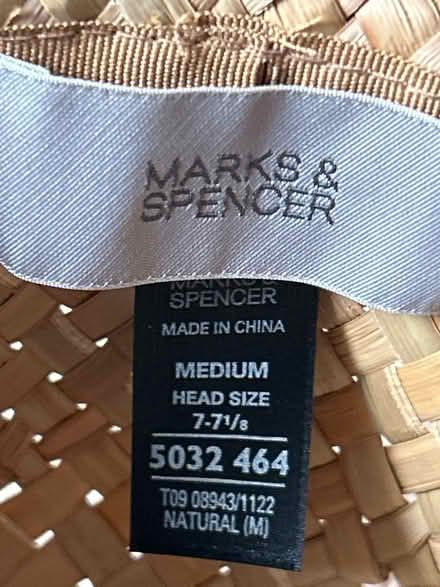 Photo of free M&S Straw hat (Pencaitland) #3