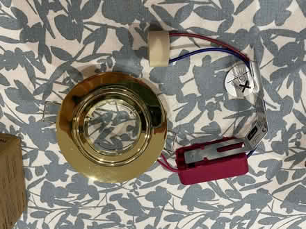 Photo of free 2 GU10 brand new brass downlights (SW15 Putney) #1