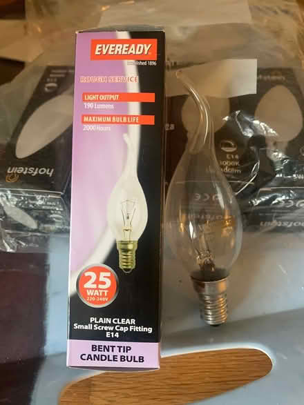 Photo of free 5 x bent tip clear candle bulbs (CT11) #1