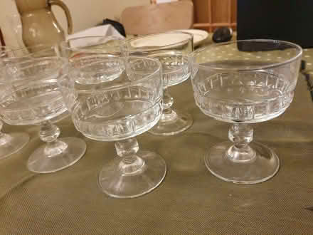 Photo of free 9 glass dessert dishes (Nascot Wood WD24) #3