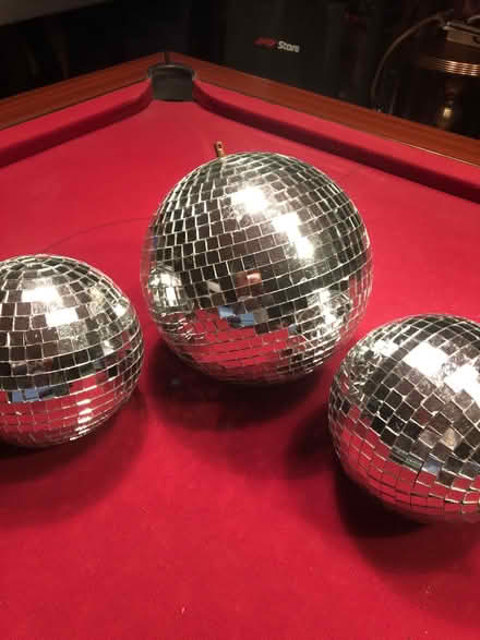 Photo of free 3 pretty disco balls (Spencers wood) #2