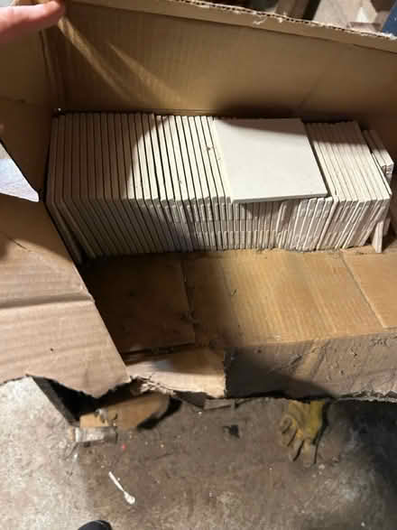 Photo of free 4”x4” white tiles (New Rochelle) #1