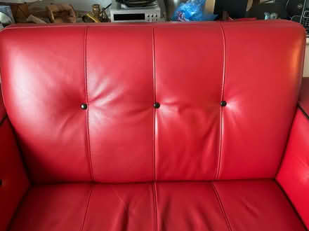 Photo of free Red leather love seat sofa (World's End RH15) #2