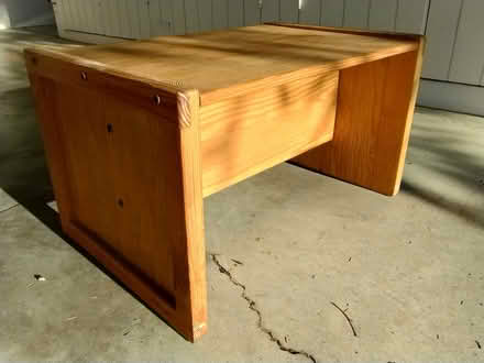 Photo of free Solid pine desk for small child (Webster St and Halcyon) #2