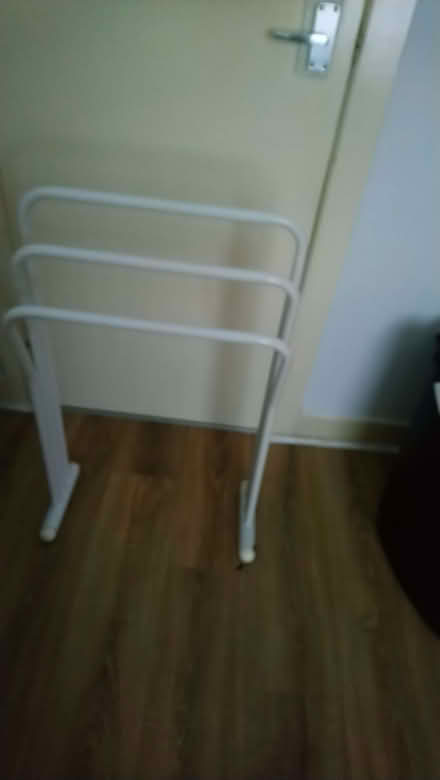 Photo of free Stand alone towel rail (WHITE) (BT6) #1