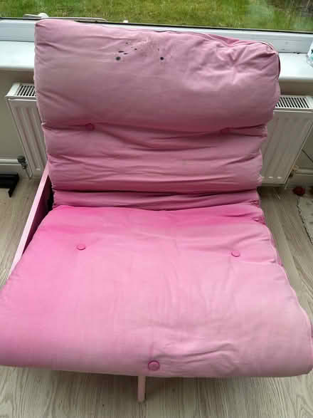 Photo of free Pink Metal Chair / Recliner / Bed (Cotteridge B30) #4