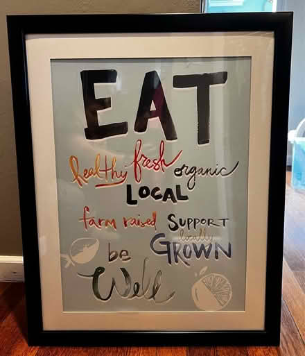 Photo of free “EAT” framed poster (West San Jose) #1