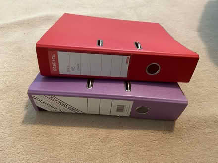 Photo of free 2 A4 Lever arch files & 2 (Solihull B91) #1