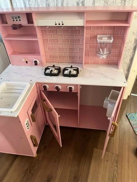 Photo of free Pink large wooden play kitchen (Southborough BR2) #2