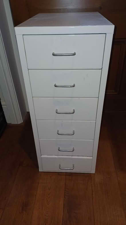 Photo of free Six drawer metal pedestal (Brailsford DE63AX) #1