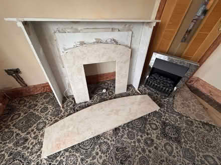 Photo of free Marble effect stone fire place (HEAVY) (Southport PR8) #3