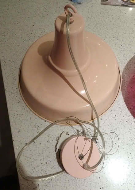 Photo of free Large Pale Pink Light Fitting (Upper Radley OX14) #2