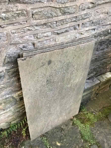 Photo of free 8 large Indian Stone Flagstones (Buxworth SK23) #1