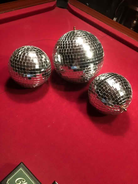 Photo of free 3 pretty disco balls (Spencers wood) #1