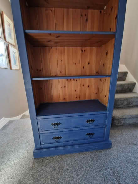 Photo of free Wooden bookcase with 2 drawers (Dublin 7) #2